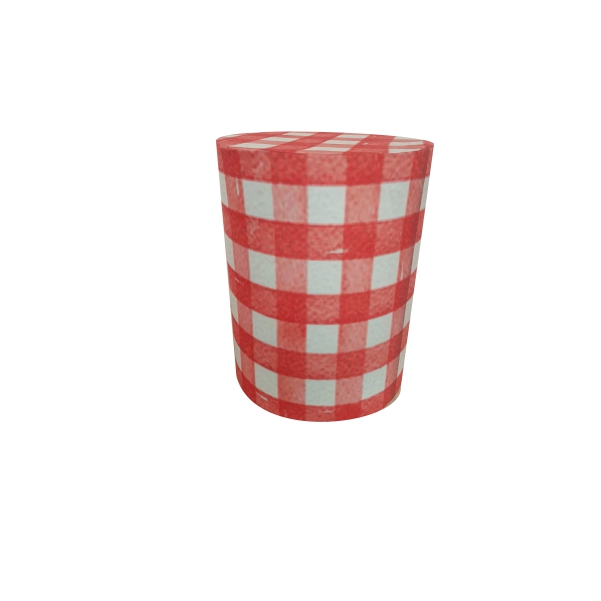 Capa Cilindro P Xadrez Vermelho